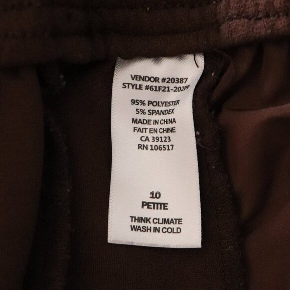 Northern Traditions‎ Women's Brown 10P Stretch Straight Leg Casual Lounge Pants - Picture 11 of 12